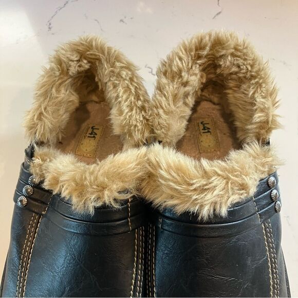 Jeep J41 Slip on Vegan Leather Fur Lined Shoes Like Shearling Women's size 9 - Picture 8 of 10